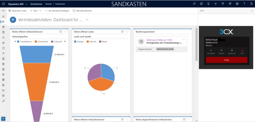 3CX CIF Dynamics 365